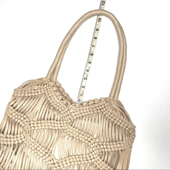 LONDON KAYE Woven Macrame Shoulder Tote Bag - Picture 5 of 16